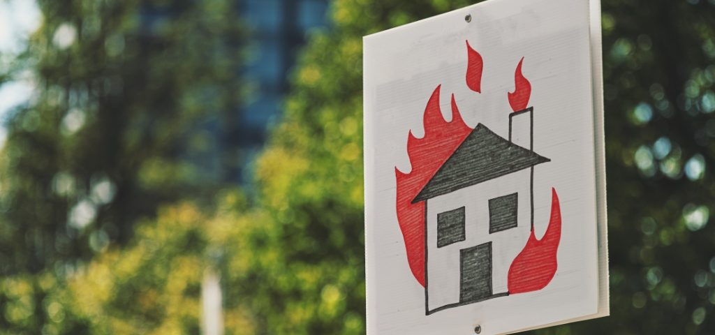 Pancarta en una manifestación por el cambio climático.