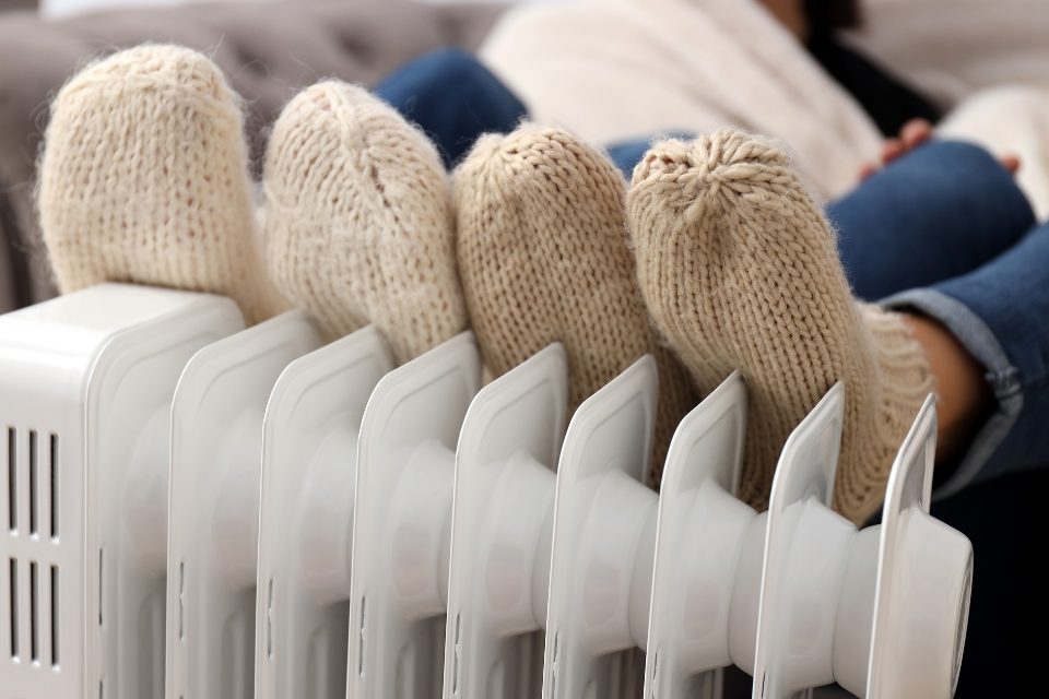 Frío en casa.